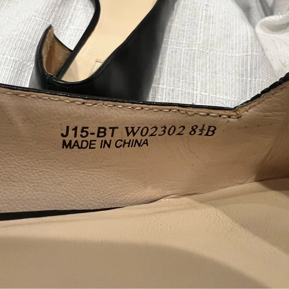 Cole Haan Flats Blue Navy Snakeskin Pattern Pointed Toe Women’s Size 8.5B - Picture 7 of 16